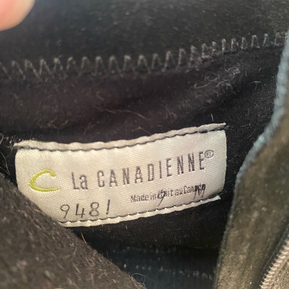 Vintage 70s suede ankle boot black and western tapestry trim boho retro - Picture 3 of 5